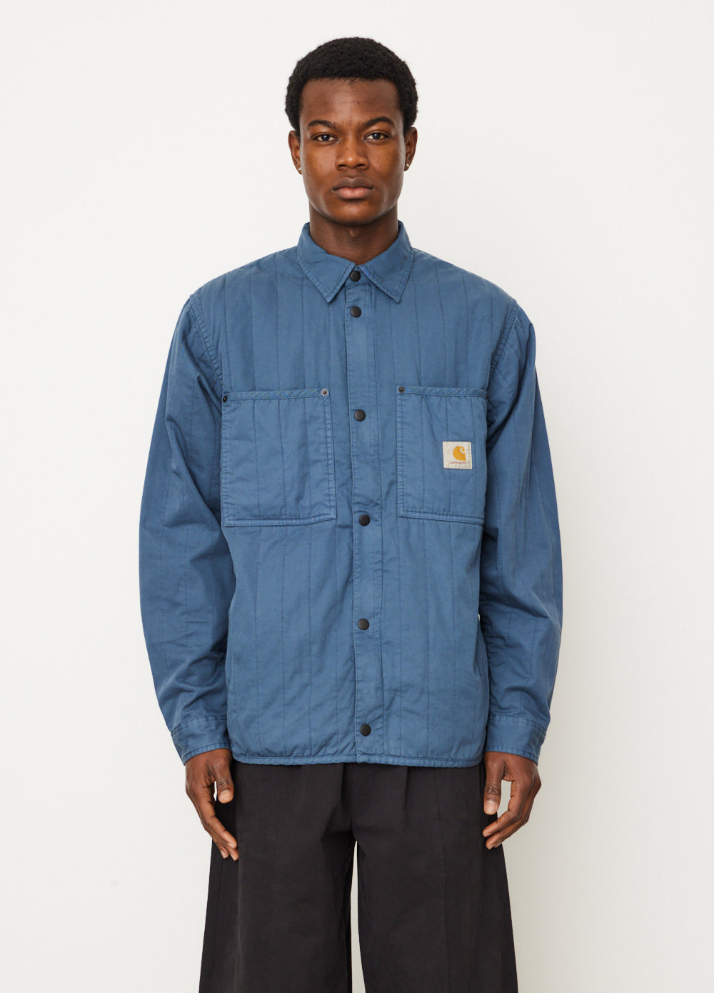 Carhartt WIP Skyler quilted overshirt in blue