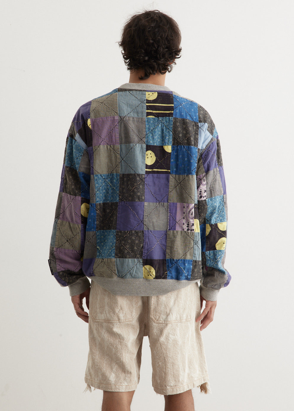 Kapital -  12/-Gradrelle SWT Knit x PROFILE RAINBOWY Quilt 2-Tone Sweater - Sweater