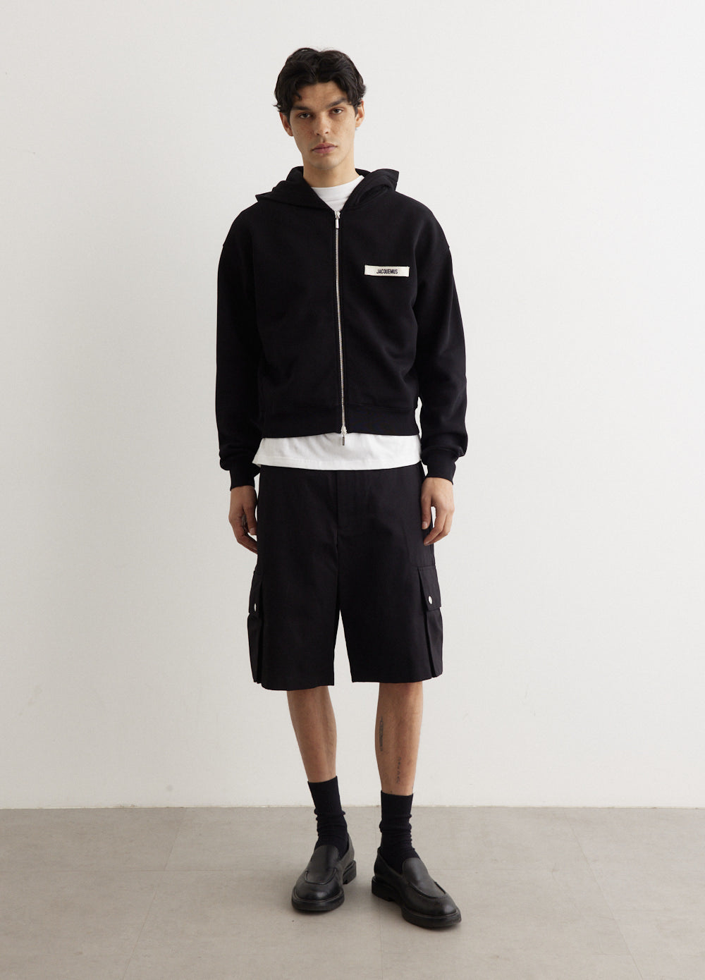 Jacquemus -  Le Hoodie Zip Gros Grain - Sweater