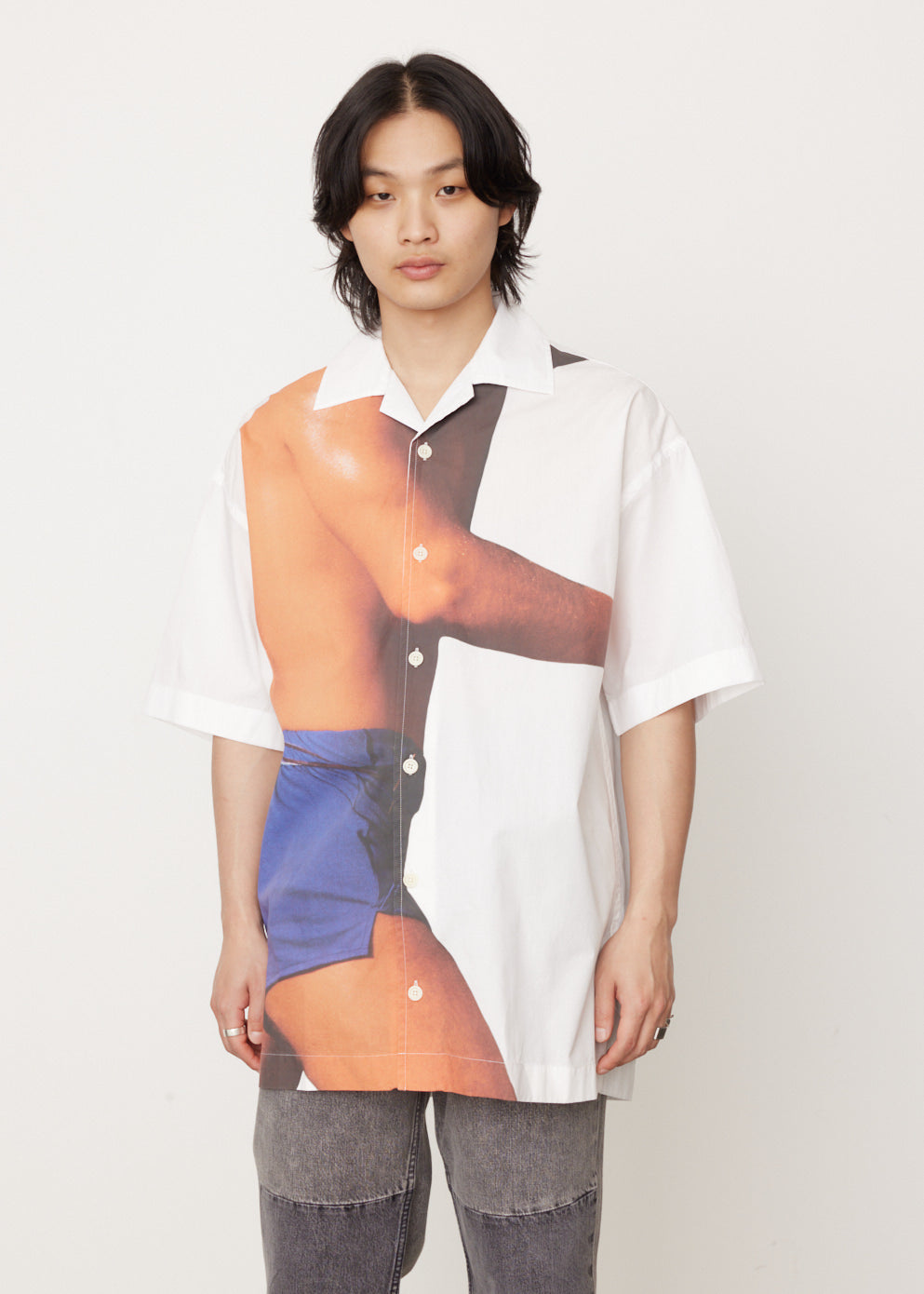 JW Anderson -  Profile Stud Printed Shirt - Shirt