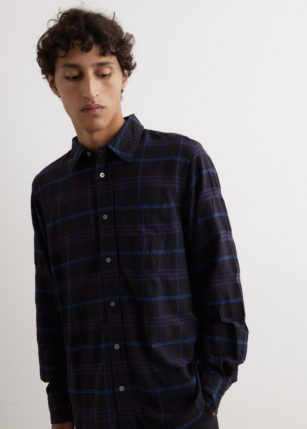 Norse Projects -  Algot Relaxed Textured Check Shirt - Shirt