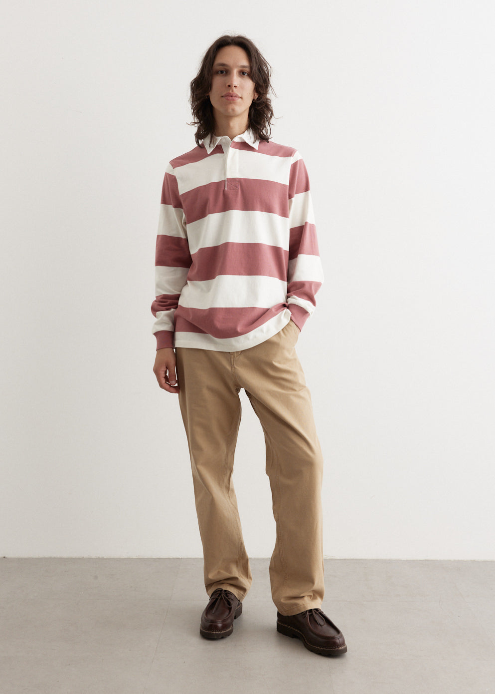 The Striped Rugby Shirt in - Pop Trading Company