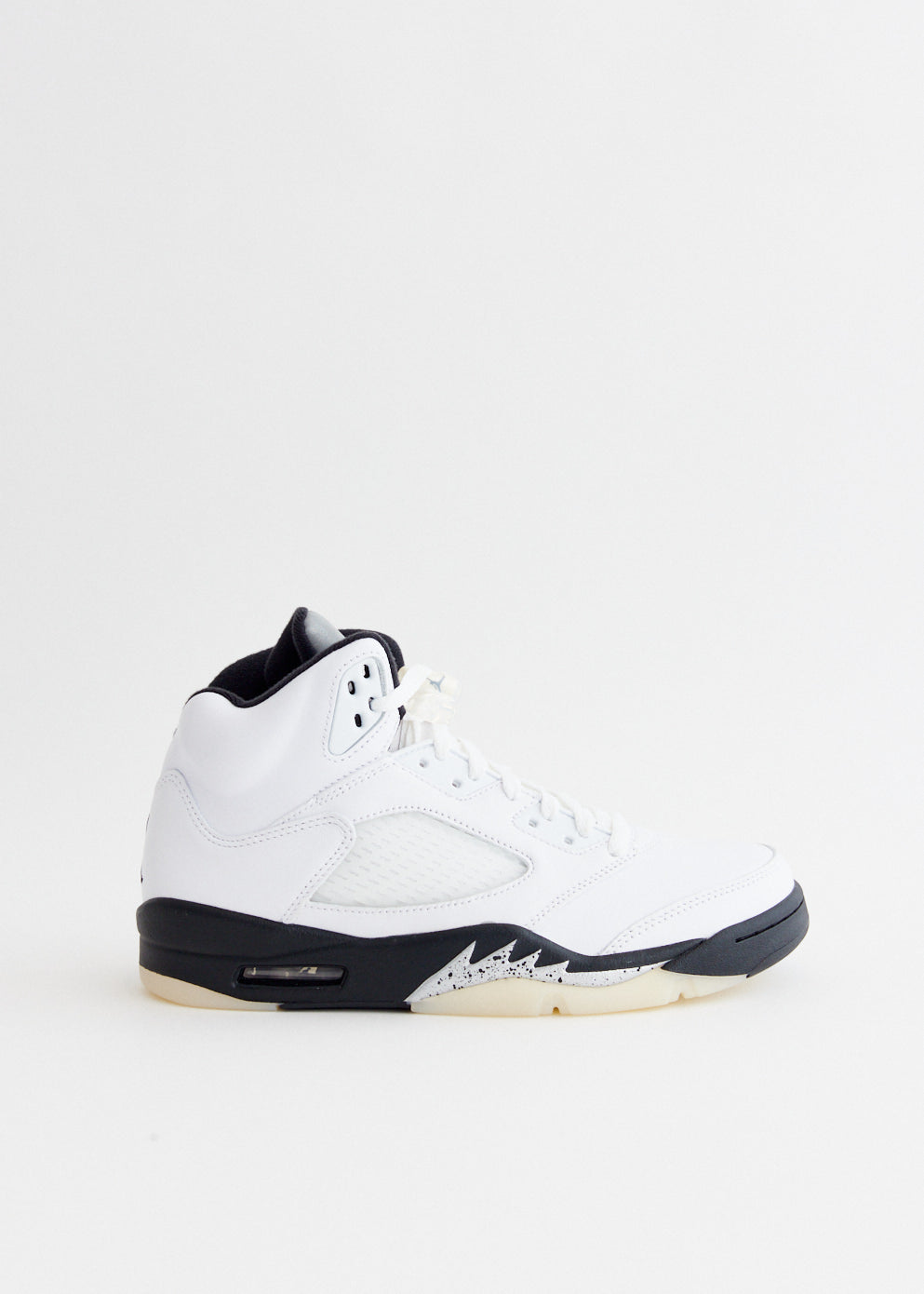 Air Jordan 5 Retro White Black Sneakers