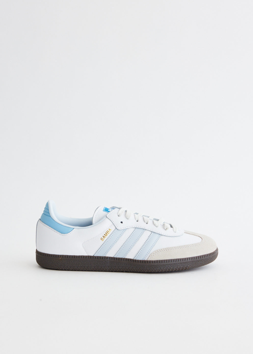 Light blue hot sale sambas adidas