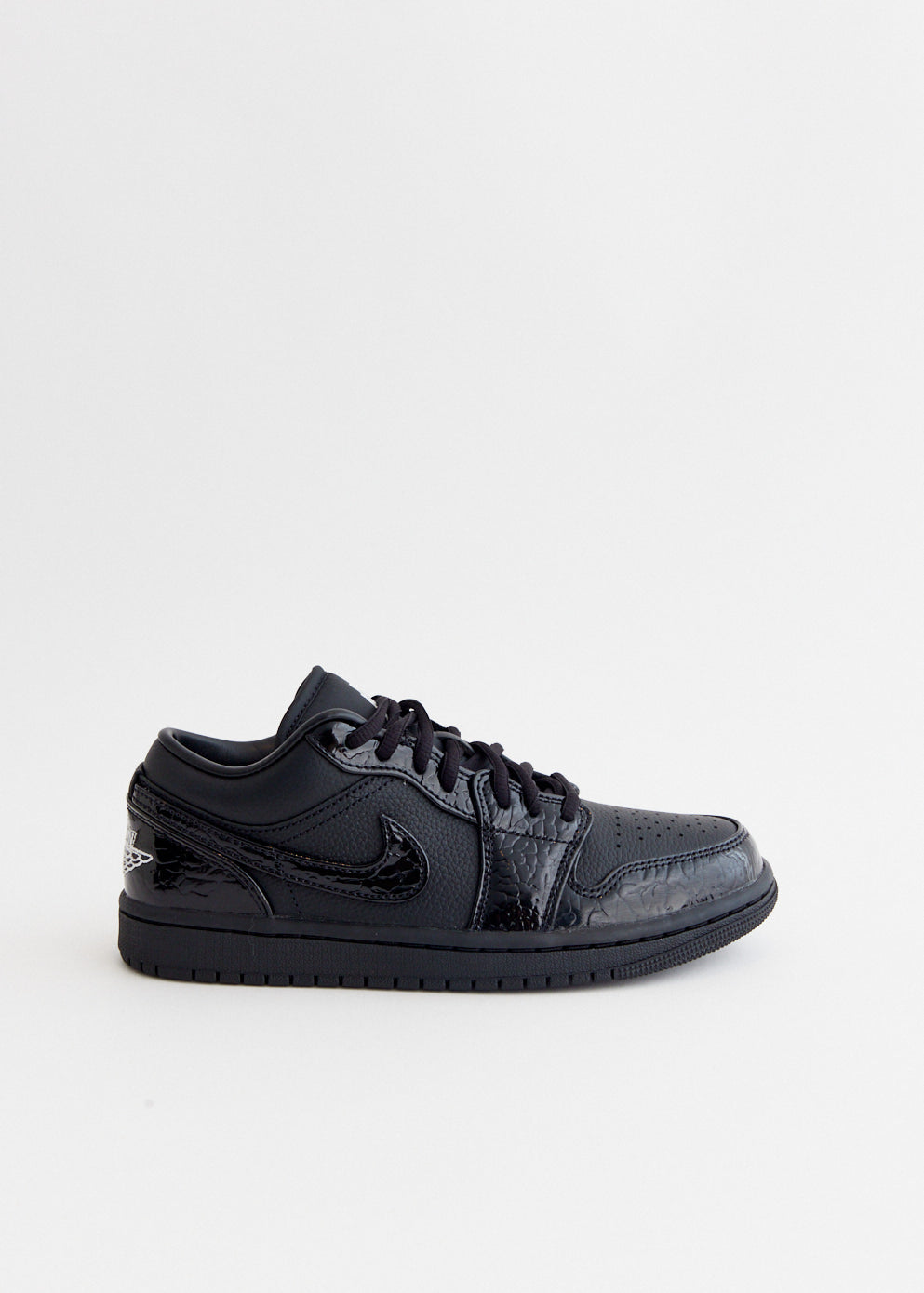 Women s Air Jordan 1 Low SE Black Patent Sneakers