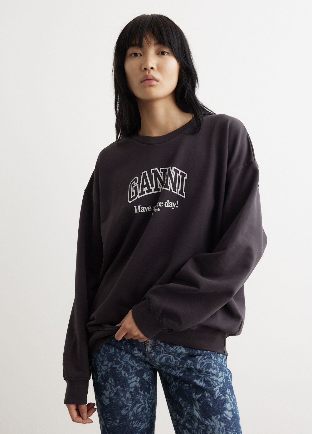 Ganni -  Isoli Ganni Oversized Sweatshirt - Sweater