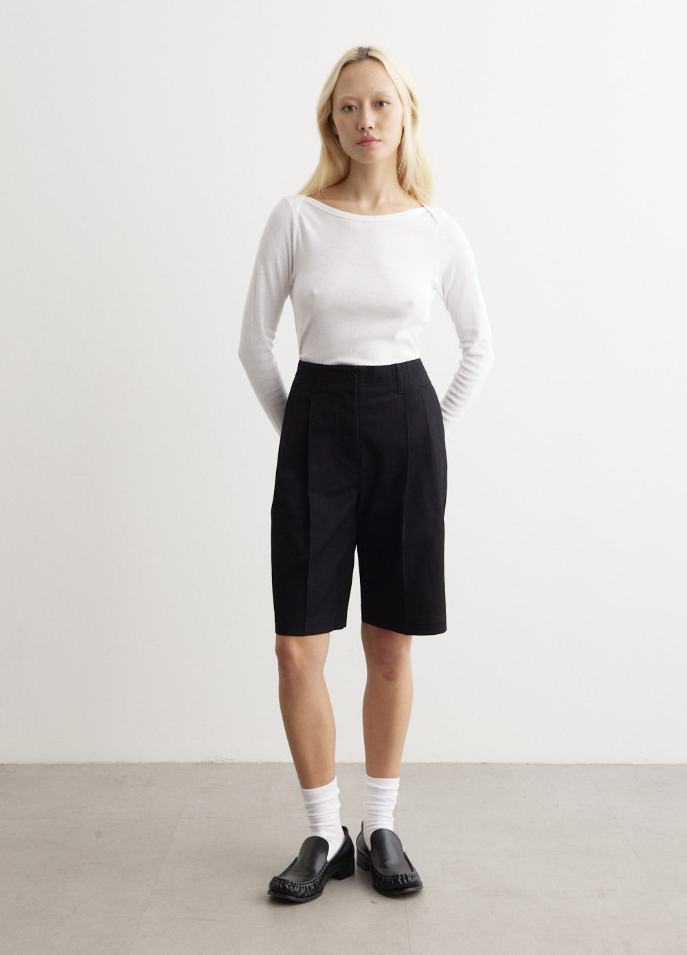 Toteme -  Relaxed Twill Shorts - Shorts