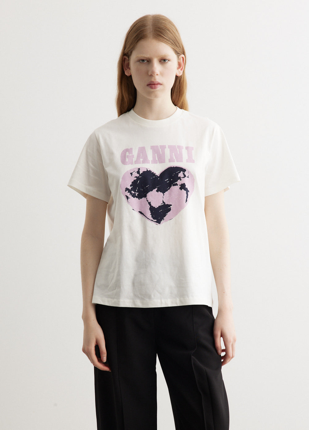 Ganni -  Basic Jersey World Relaxed T-Shirt - Tshirt