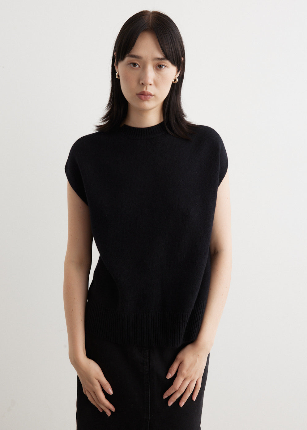 Short sleeve sweater outlet black