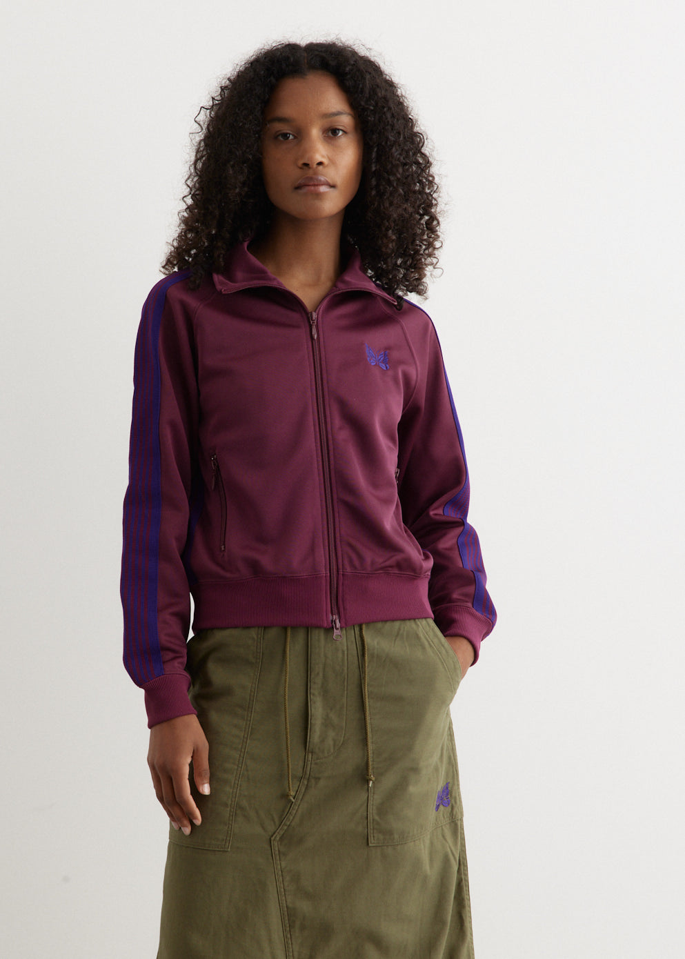 Purple track top hot sale