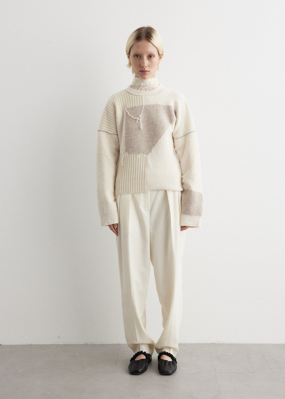 Rohe -  Patchwork Waisted Sweater - Knitwear