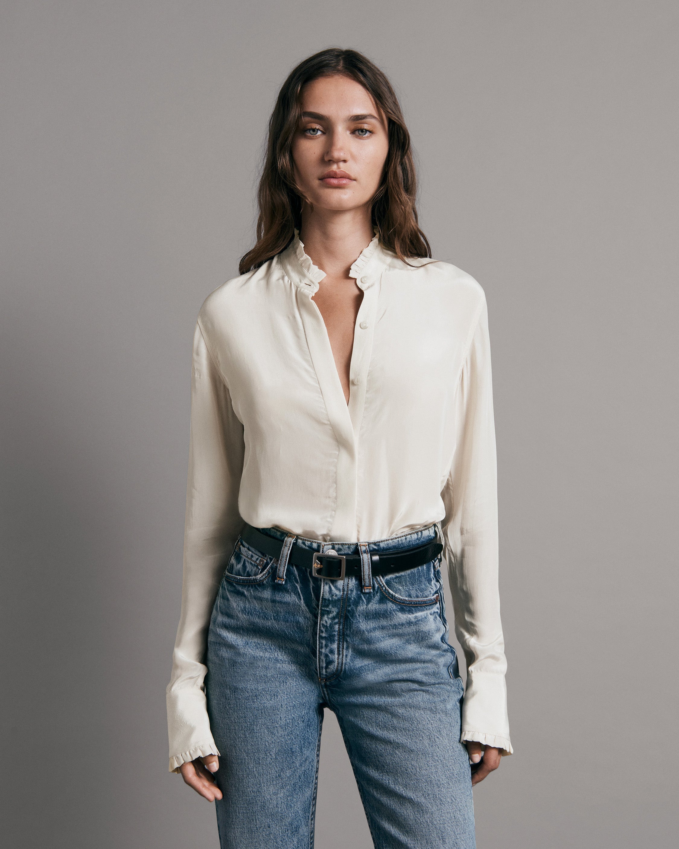 Rag & Bone -  Jordan Long Sleeve Top - Shirt