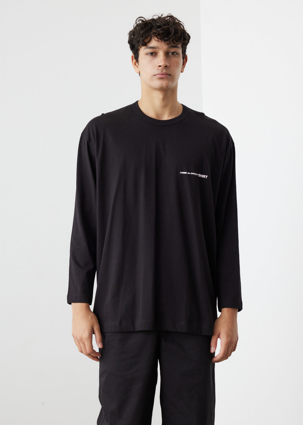 Comme Des Garcons Shirt -  Long Sleeve Logo T-Shirt - Tshirt logo