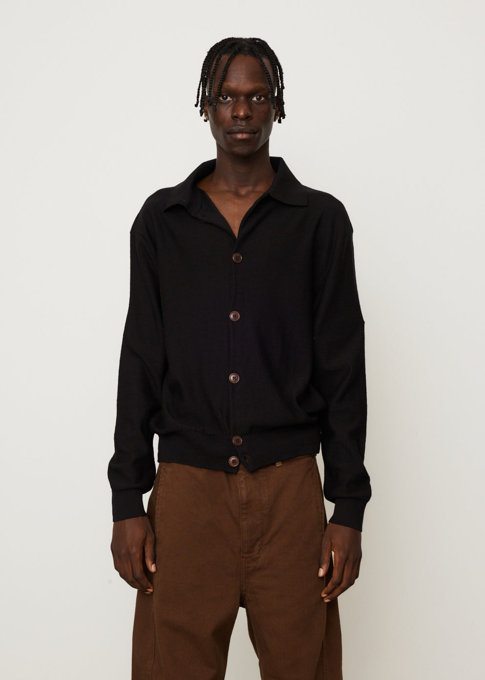 Lemaire20aw CONVERTIBLE COLLAR SHIRT