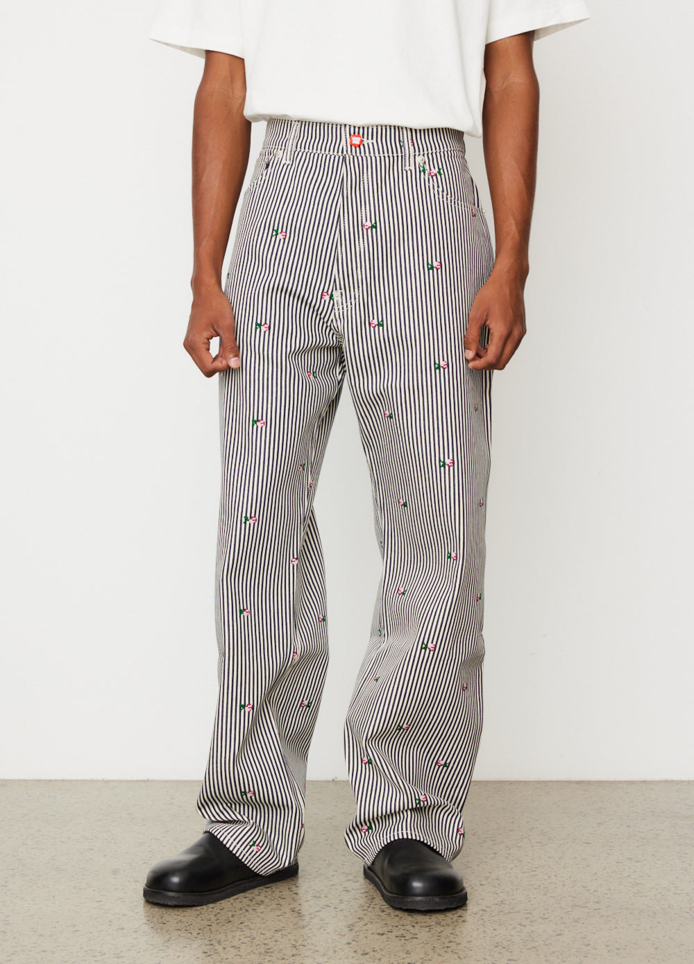 Kenzo Paris -  Rinse Striped Suisen Relaxed Jeans - Jean