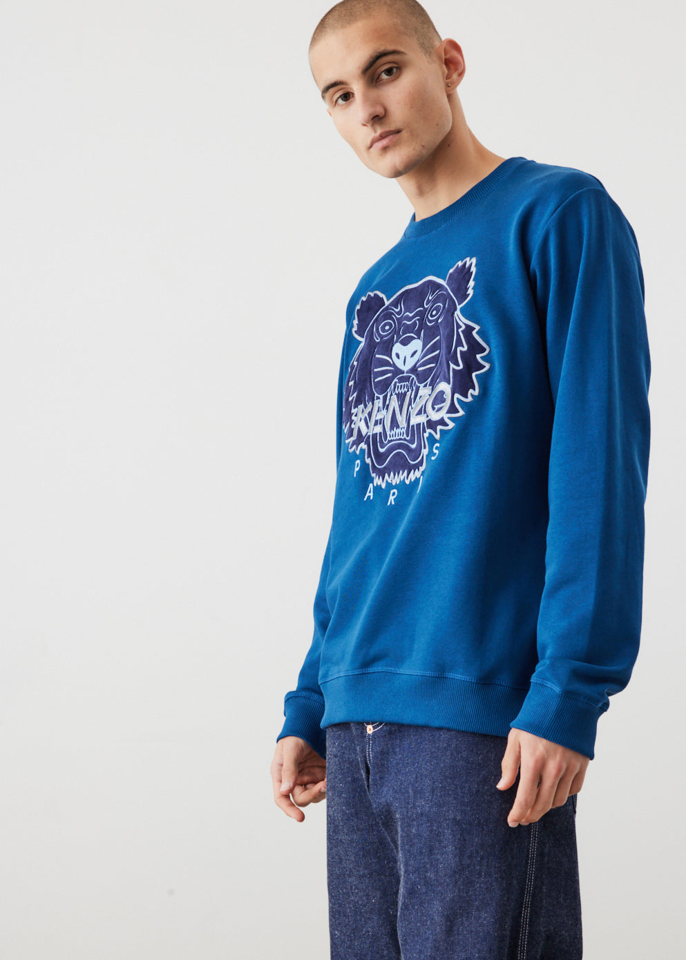 Tiger on sale embroidered sweatshirt