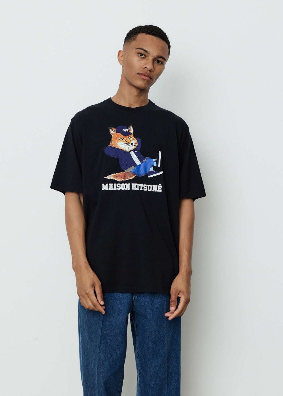 Dressed Fox Print Easy T-Shirt