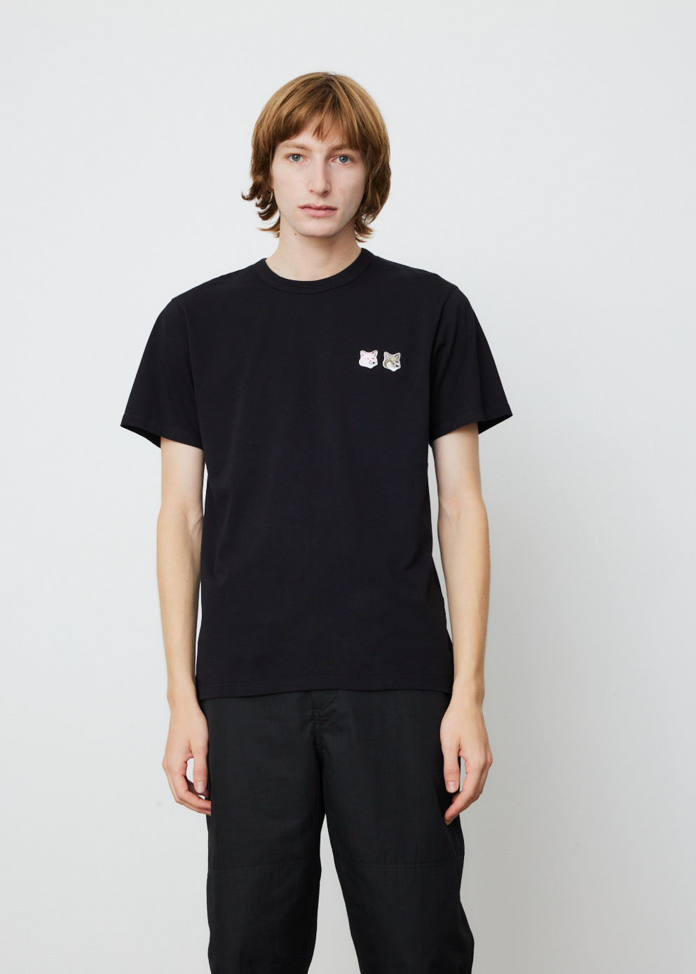 Double Monochrome Fox Head Patch Classic T-Shirt