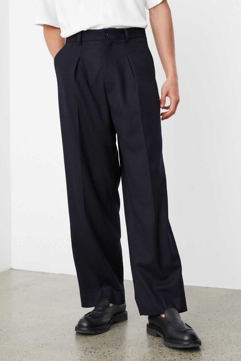 Wide Wool Pants