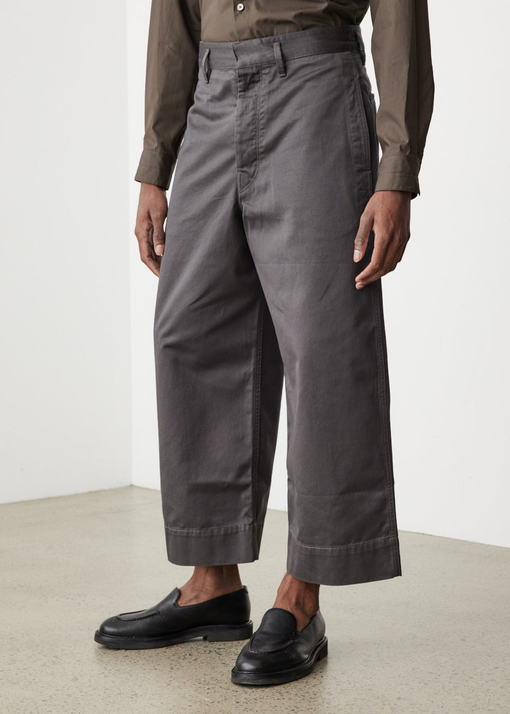 LEMAIRE  large pants  (black)