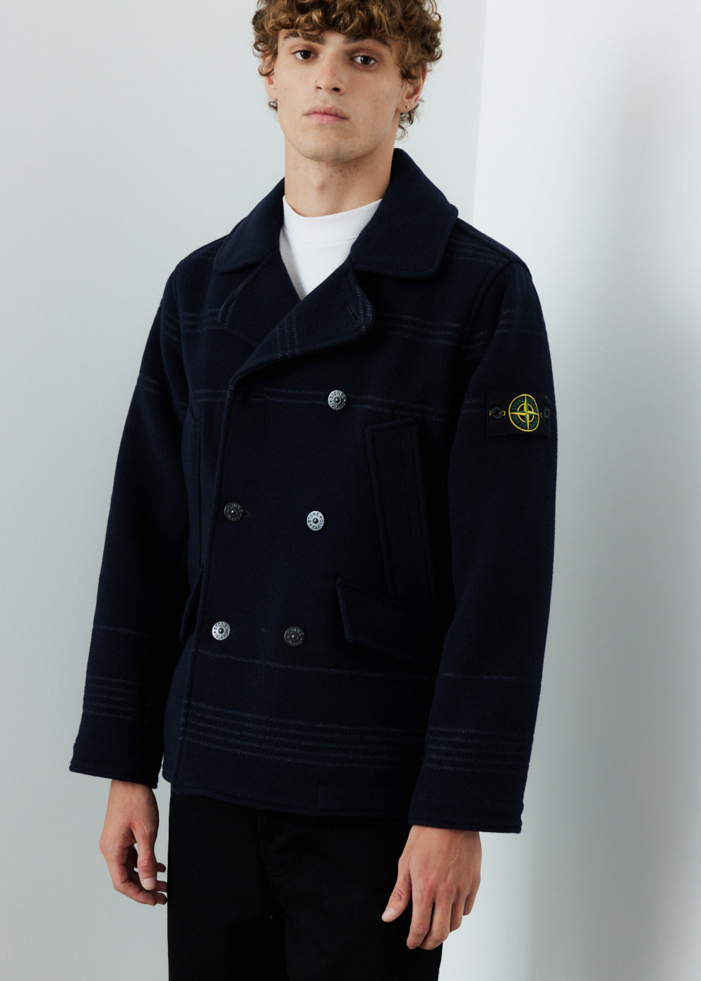 Stone island peacoat sale