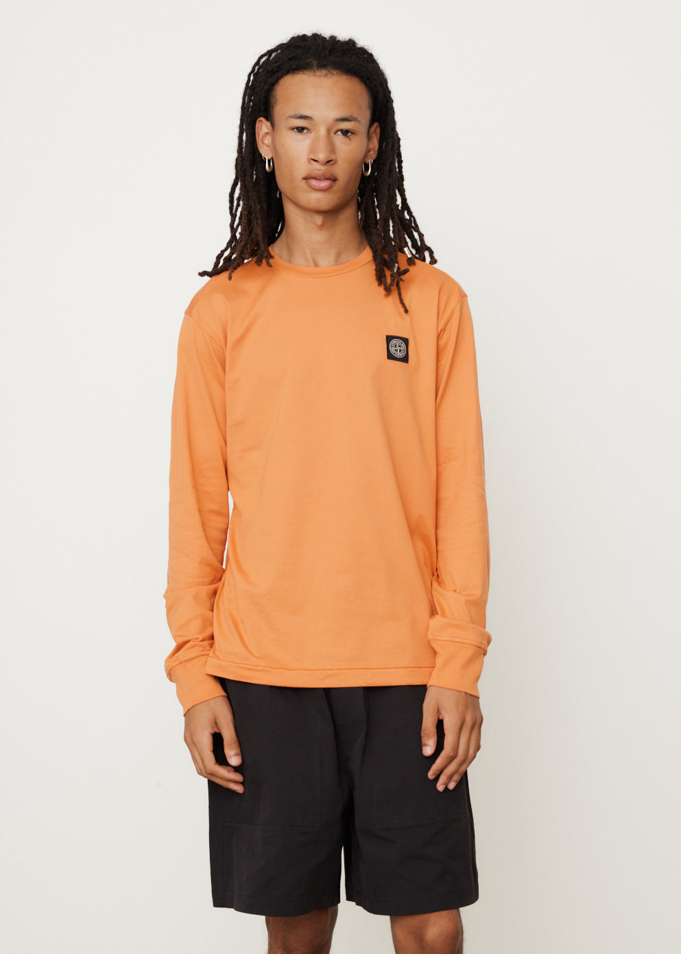 Stone Island -  Long Sleeve Compass T-Shirt - Tshirt logo