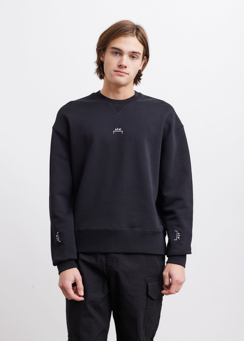 Ross Bow Long Sleeve Top in Black