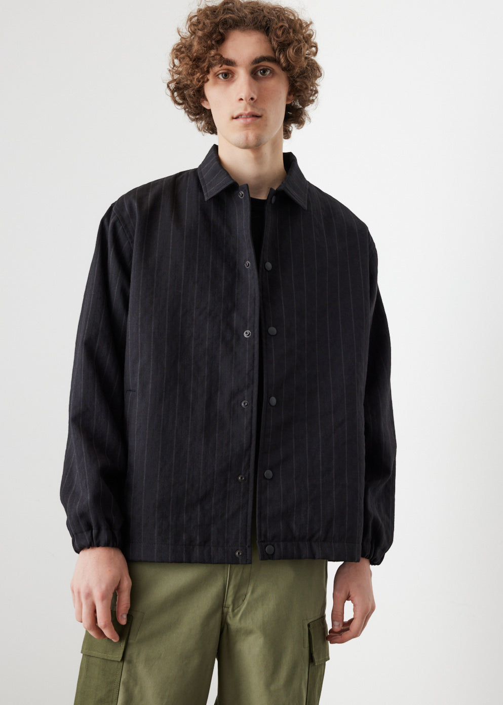 Pinstripe Coach Jacket