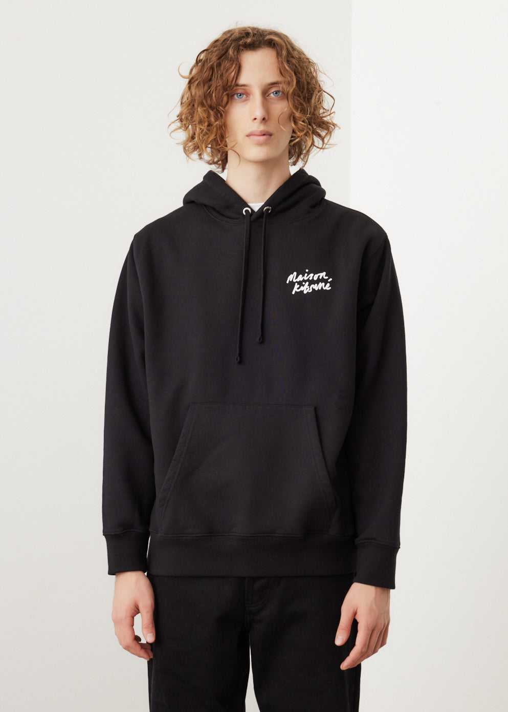 Maison Kitsune -  Mini Handwriting Relaxed Hoodie - Sweater