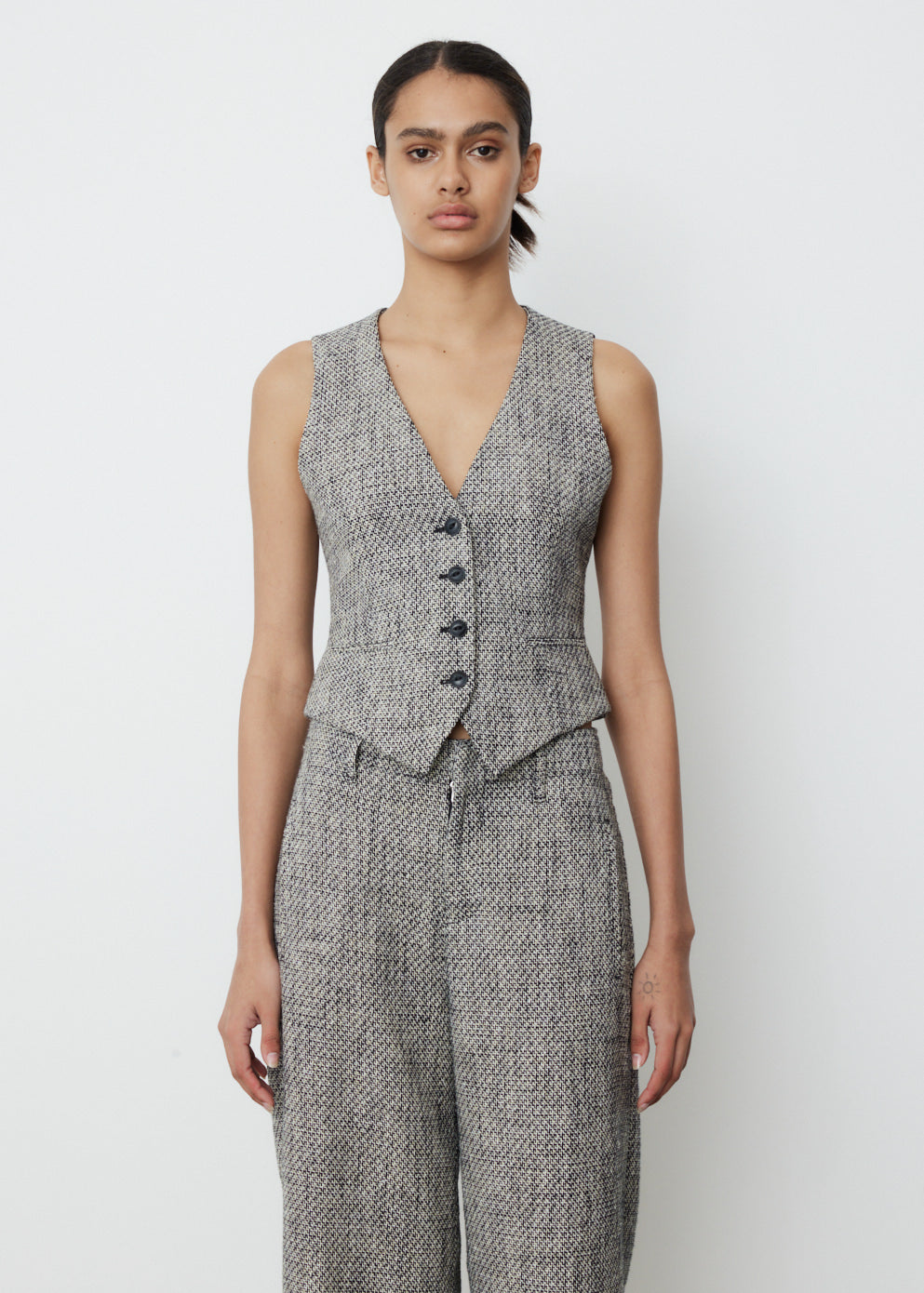 Priya Tweed Vest