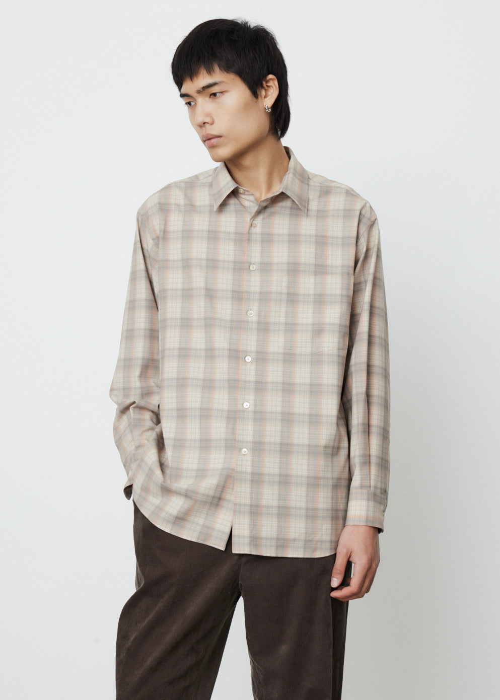 Super Light Wool Check Shirt