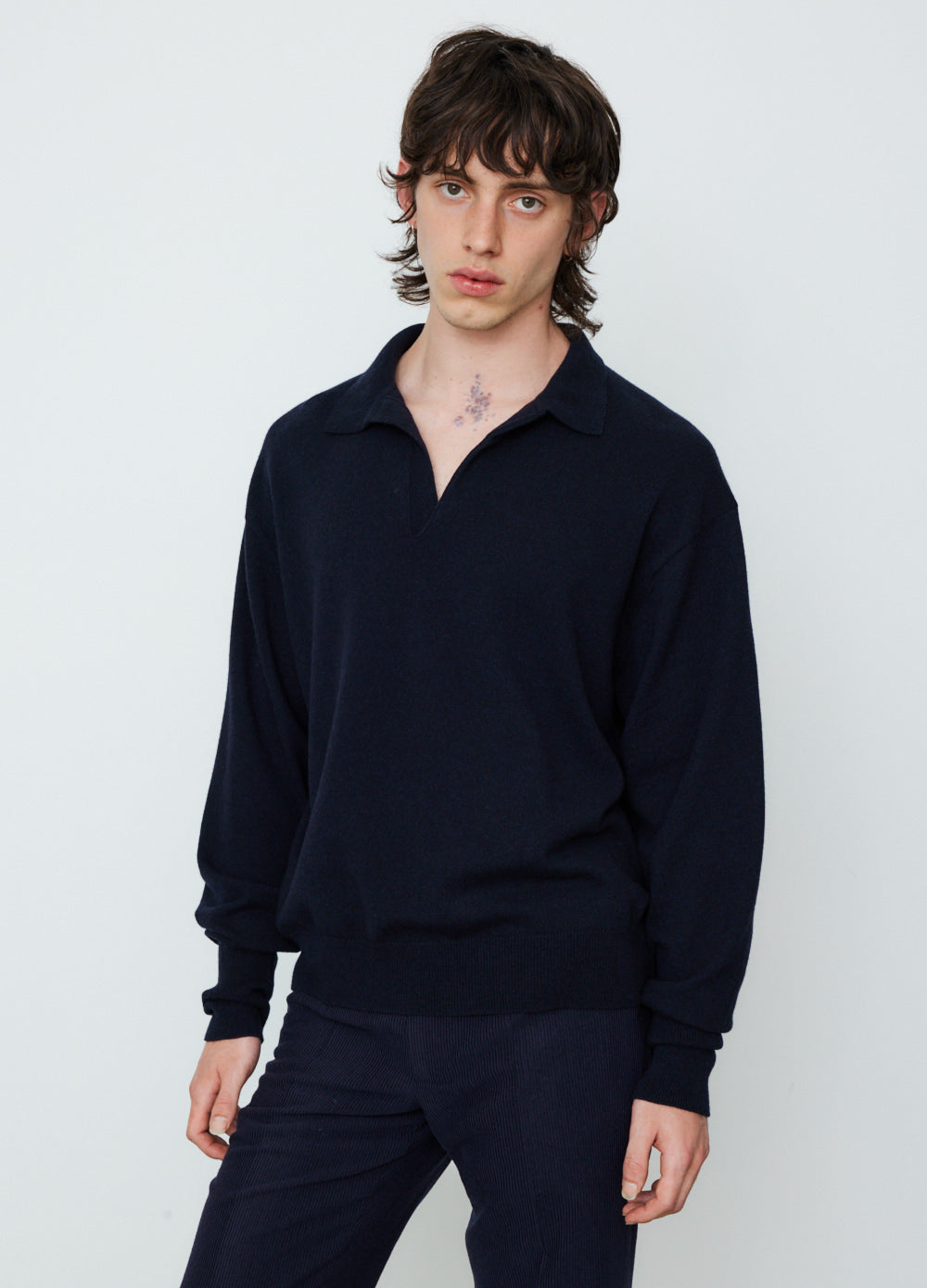 Cashmere Skipper Neck Sweater