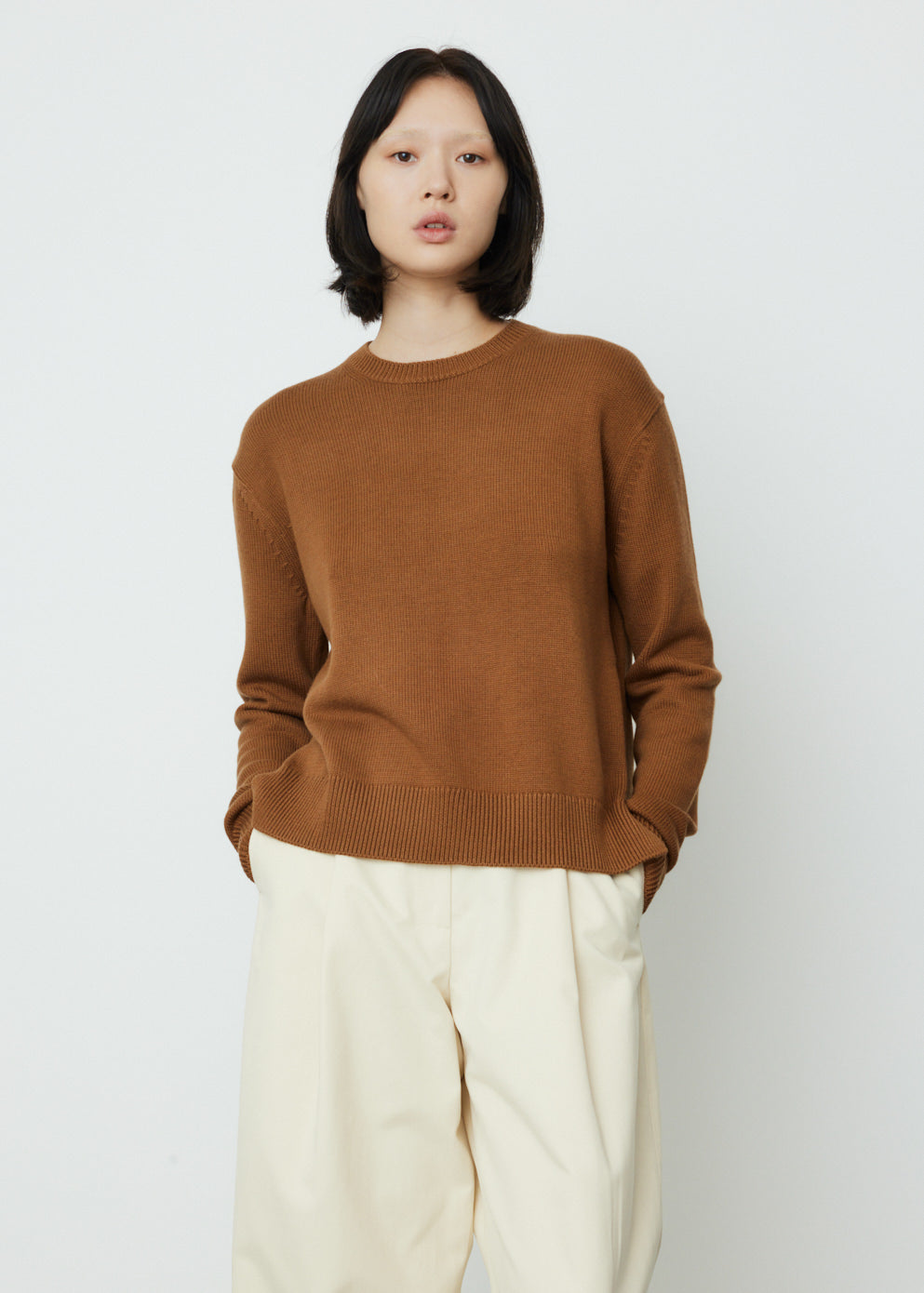 5Gg Merino Cotton Crewneck Sweater