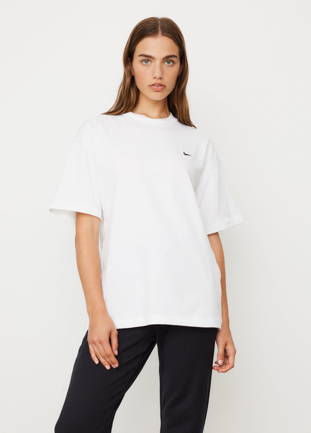 Shop Nike Solo Swoosh T-shirt White