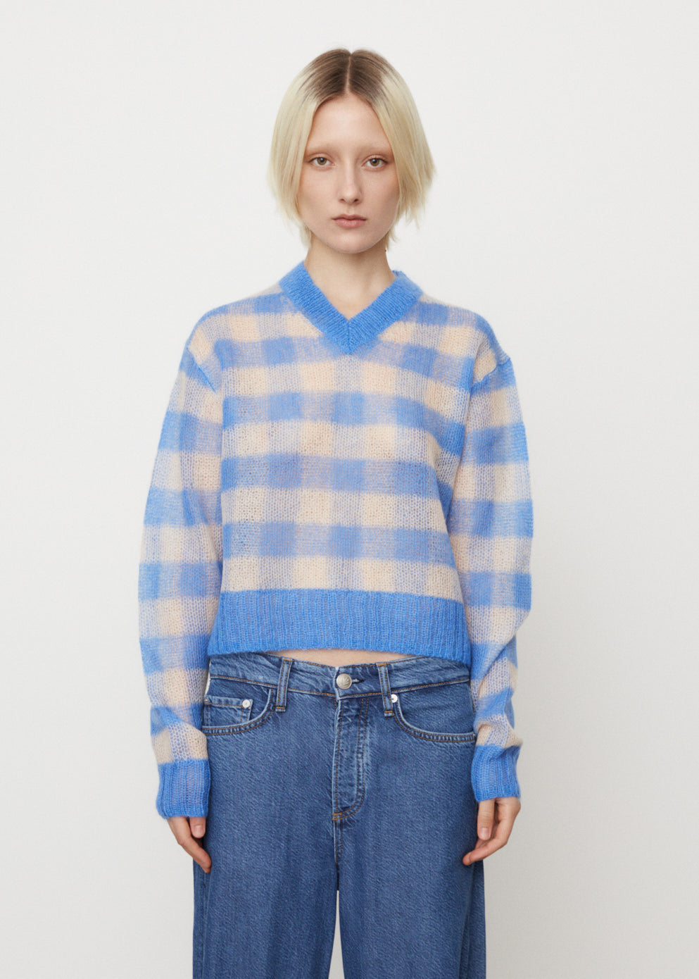 Acne Studios -  Kamba Vichy Top - Knitwear