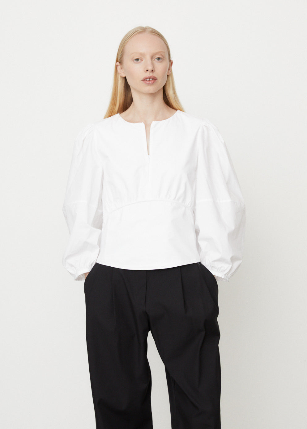 CAES -  0079 Poplin Corset Top - Blouse