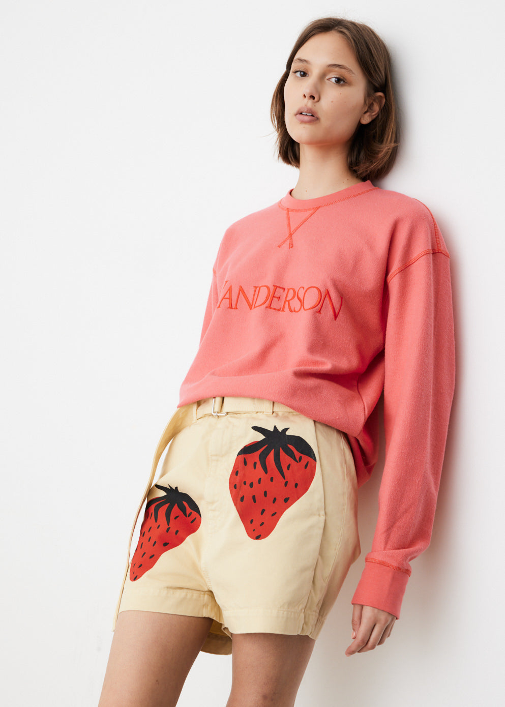 JW Anderson -  Inside Out Contrast Sweatshirt - Tshirt logo