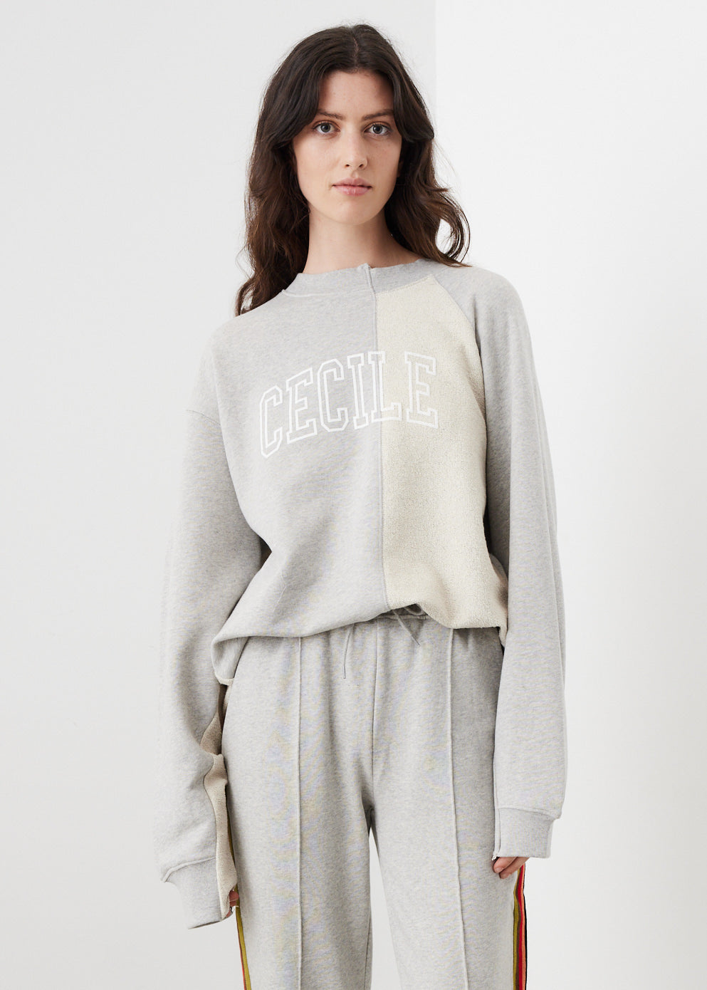 Etre Cecile -  Varsity Deconstructed Sweatshirt - Sweater