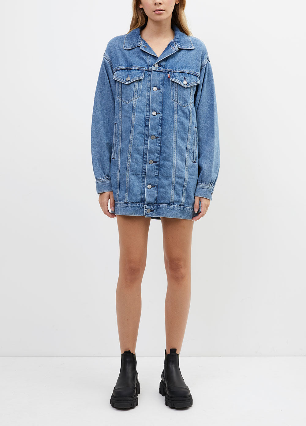 Levi's denim sale trucker dress