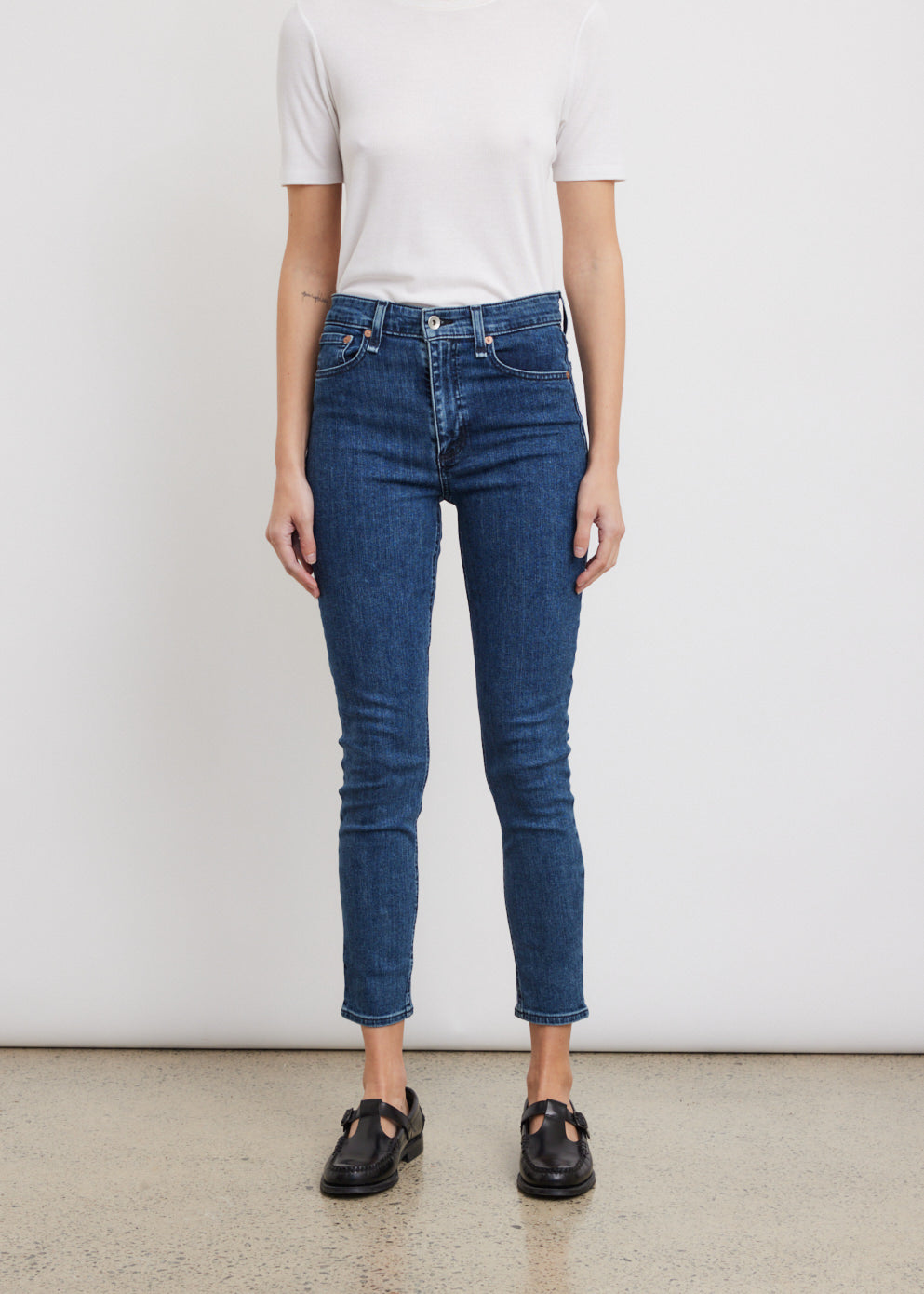 Nina High Rise Ankle Skinny Jeans