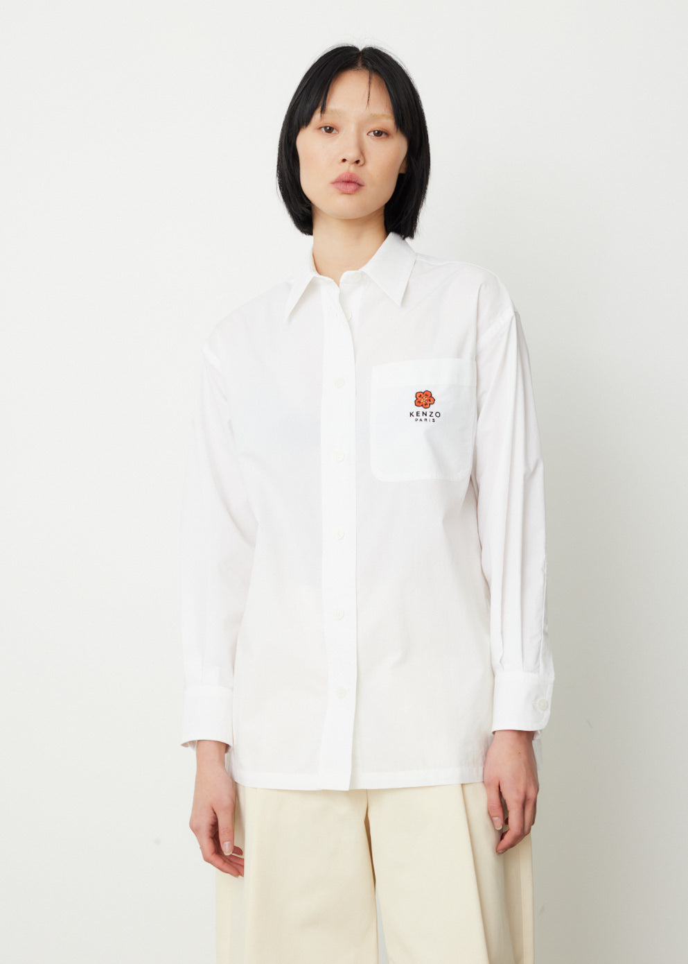 Boke Flower Crest Oversized Shirt