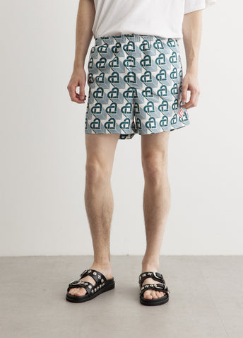 Printed Swim Trunks