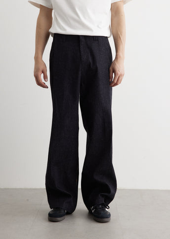 Incision Line Denim Trousers