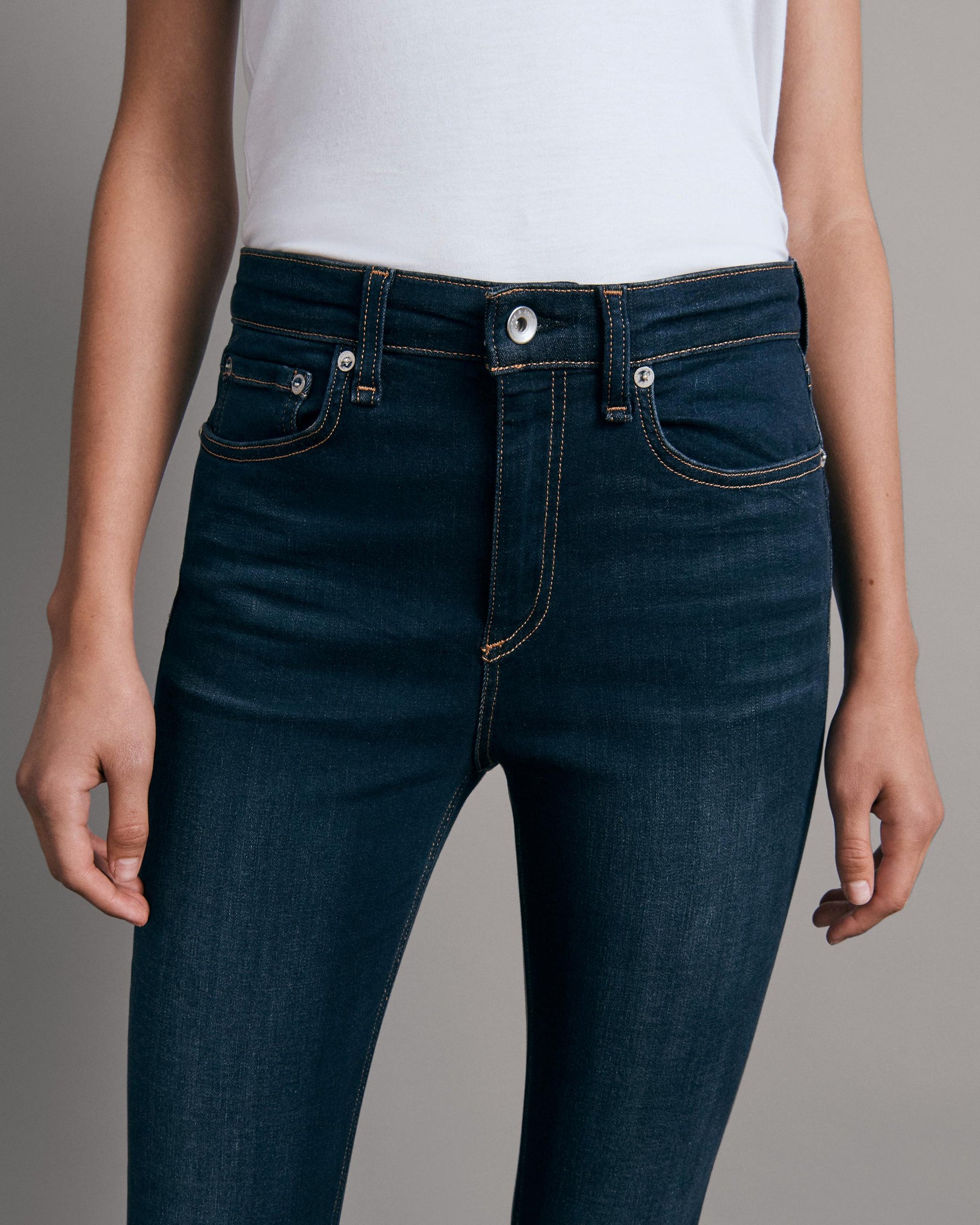 Nina High Rise Ankle Skinny Jeans