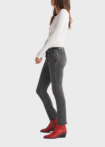 Dre Low-Rise Slim Boyfriend Jeans