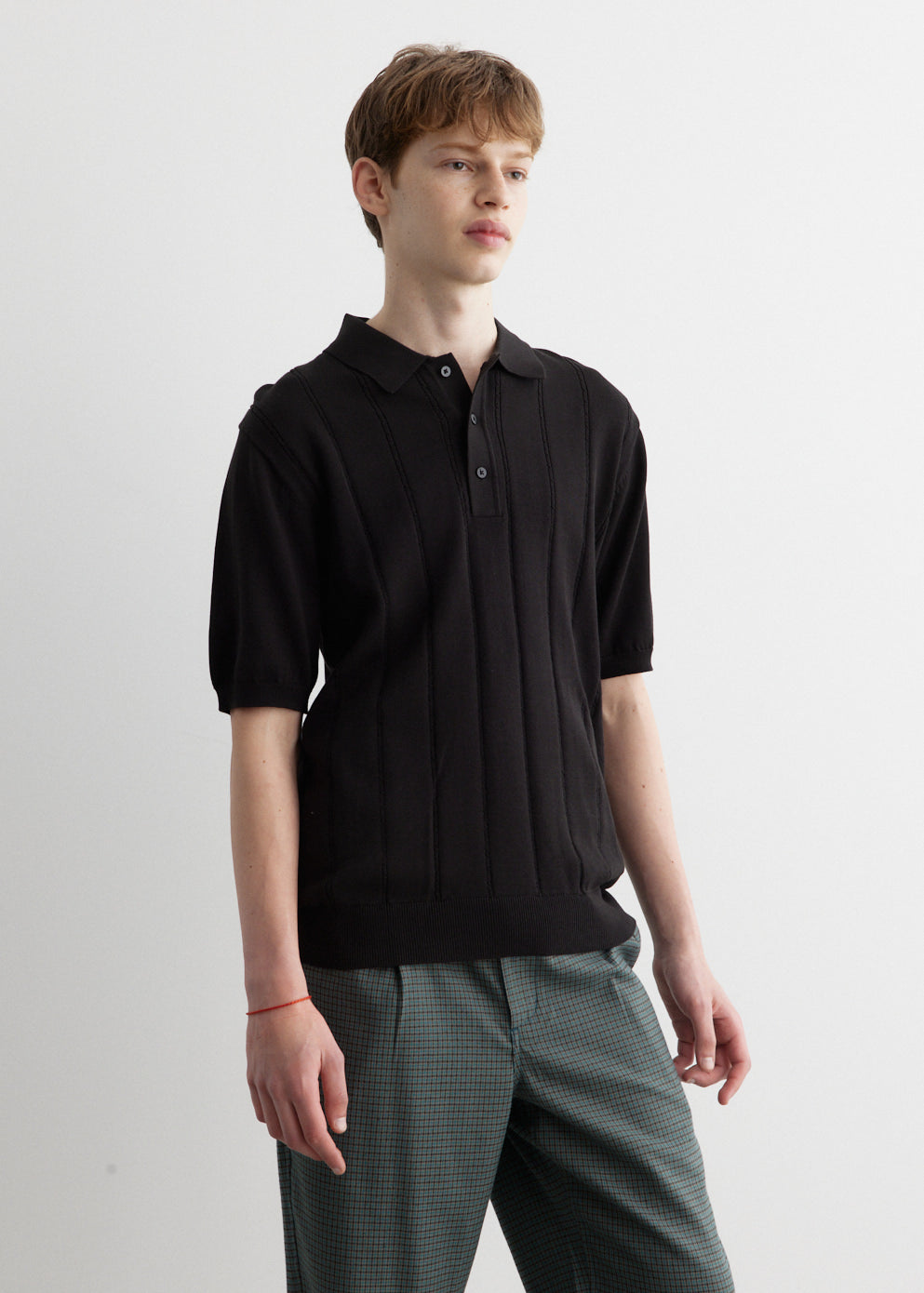 Jahmad Mini Cable Knit Polo