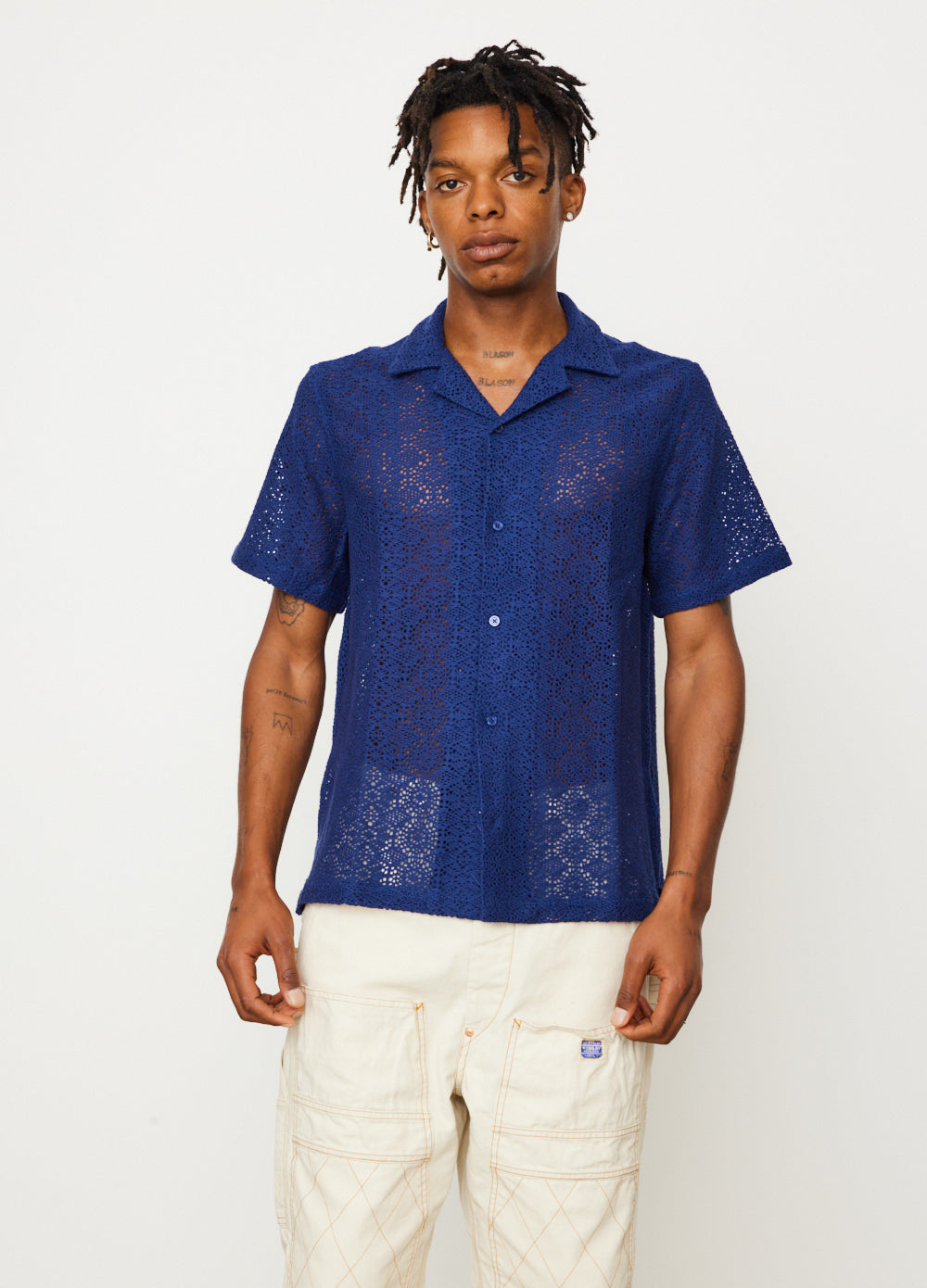 Canty Cotton Mesh Shirt