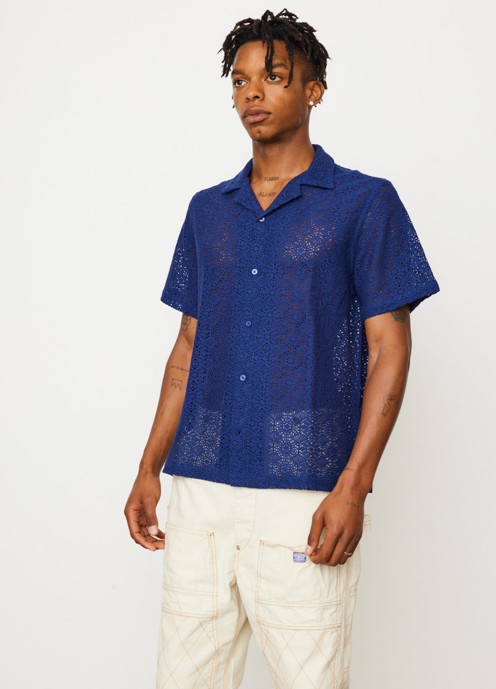 Canty Cotton Mesh Shirt