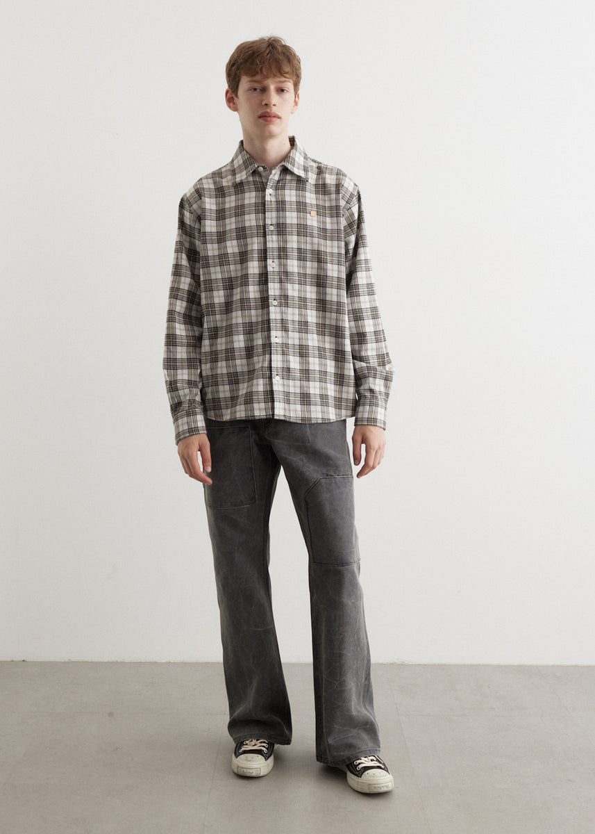 Sarlie Long Sleeve Dry Flannel Check Shirt