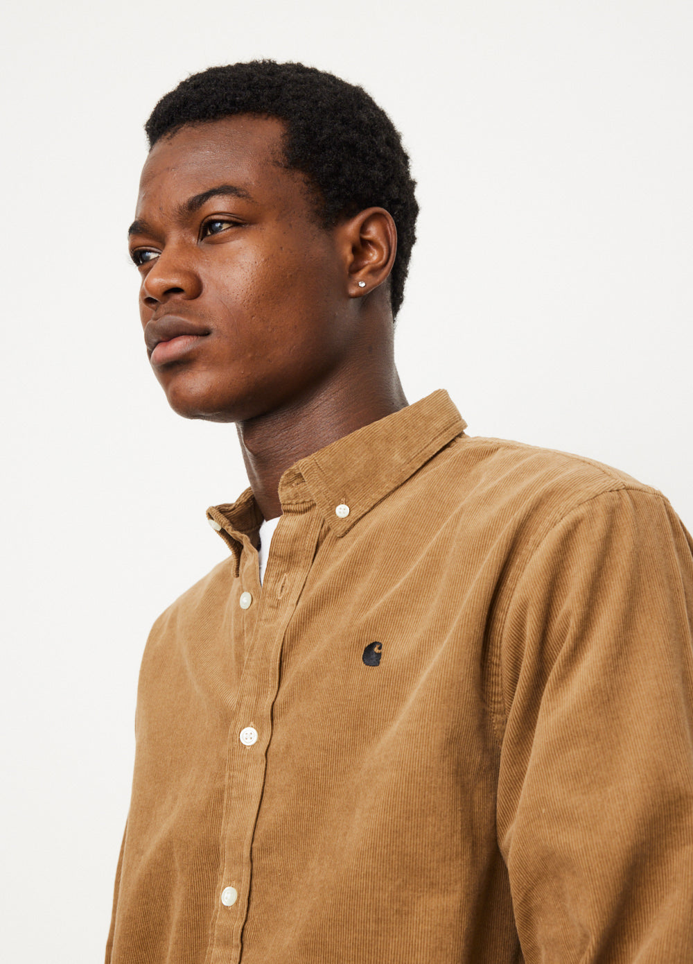 Carhartt WIP - L/S Madison Fine Cord Shirt Buffalo/Black